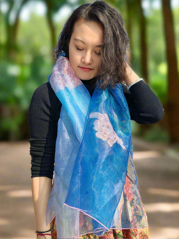 Organza Shawl - Xanadu